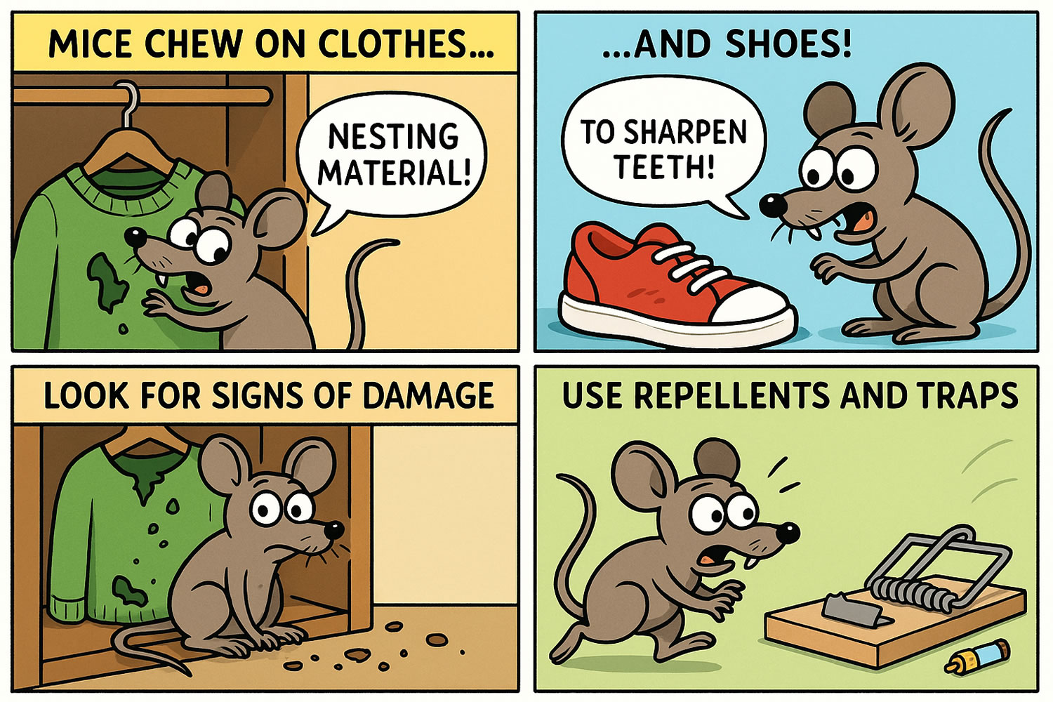 Do Mice Eat Clothes & Shoes?