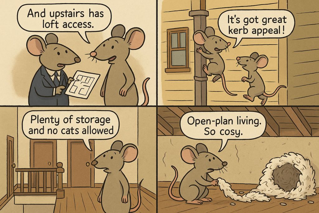 Do Mice Usually Go Upstairs?