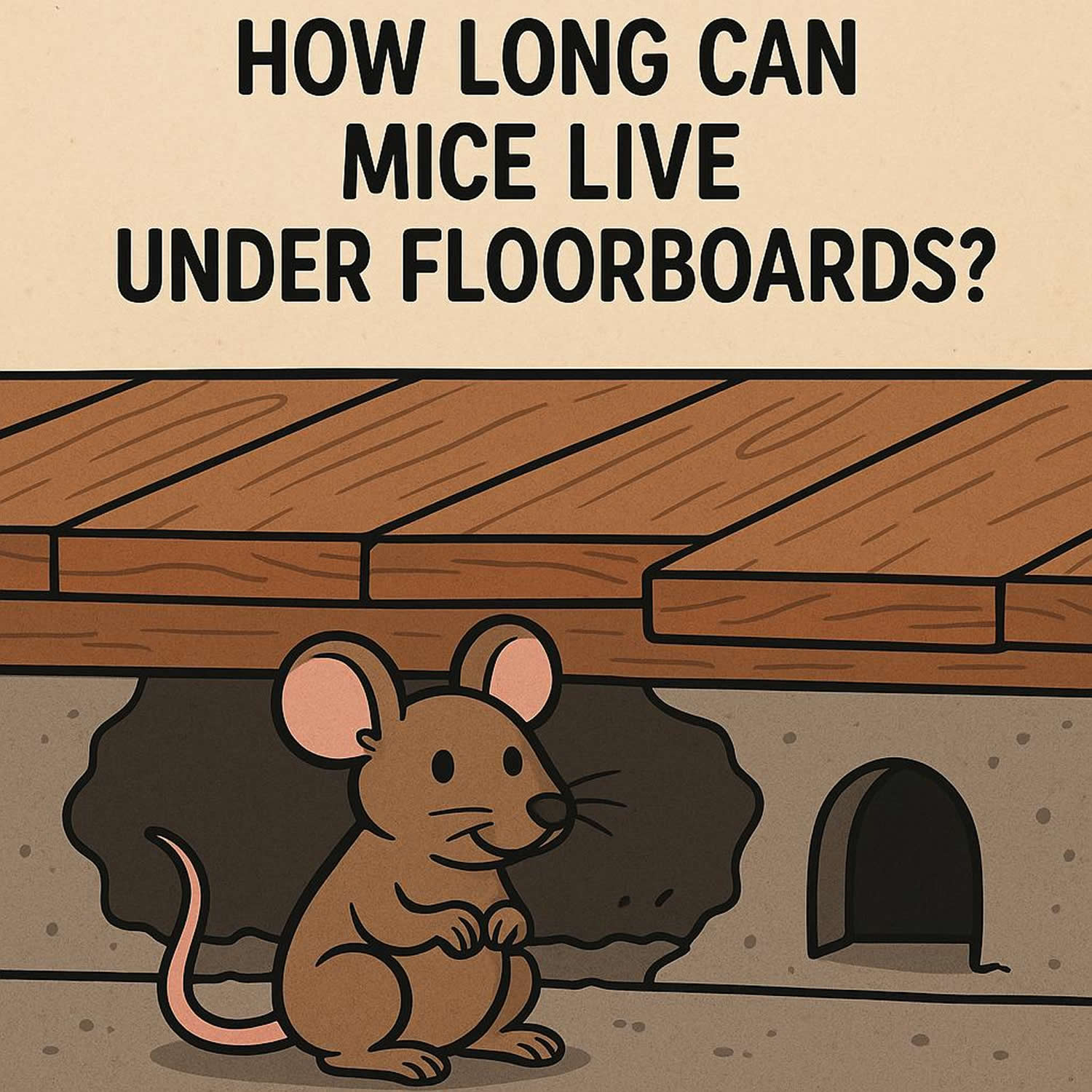 How Long Can Mice Live Under Floorboards?
