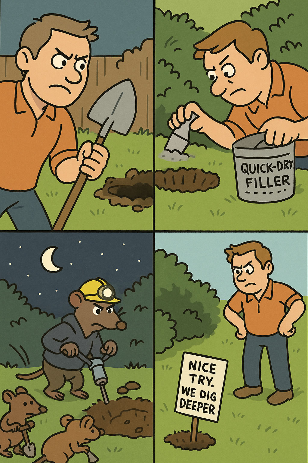 How To Fill Rat Holes In Garden