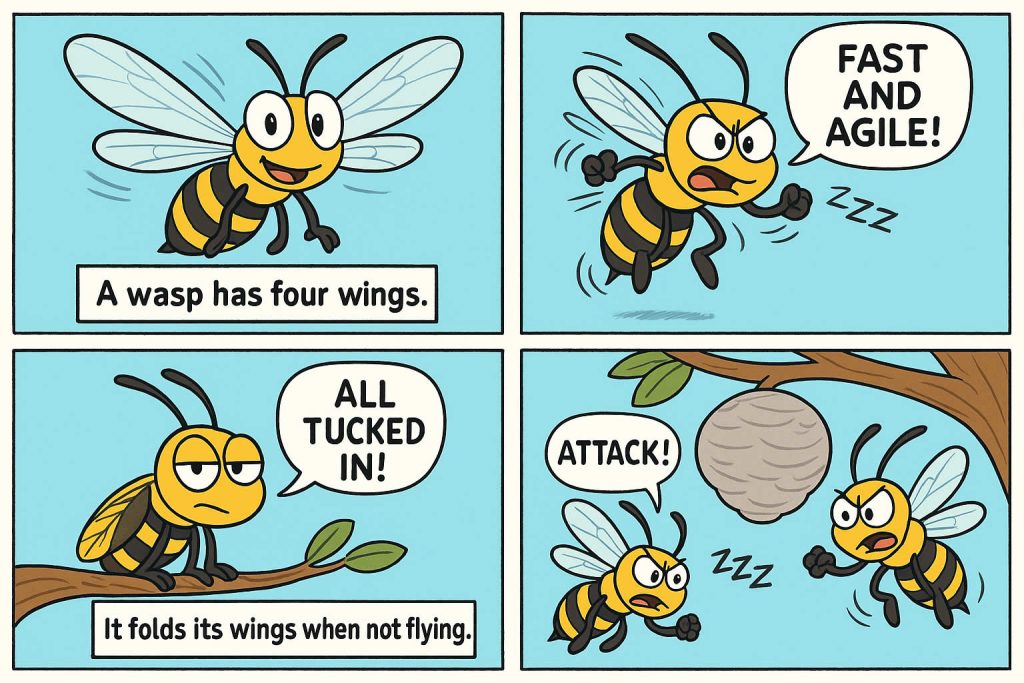 How Many Wings Does A Wasp Have?