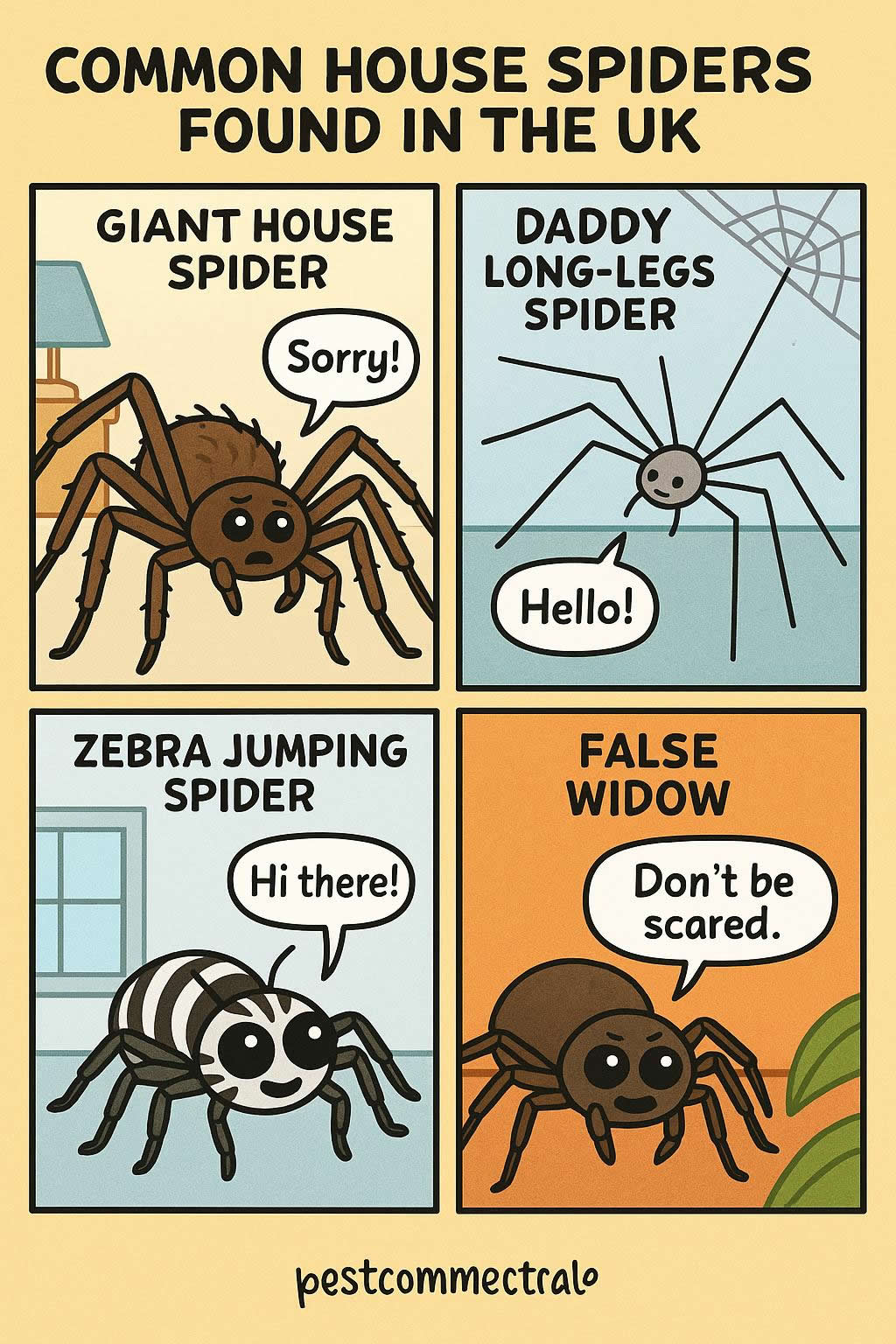 Common House Spiders Found in the UK