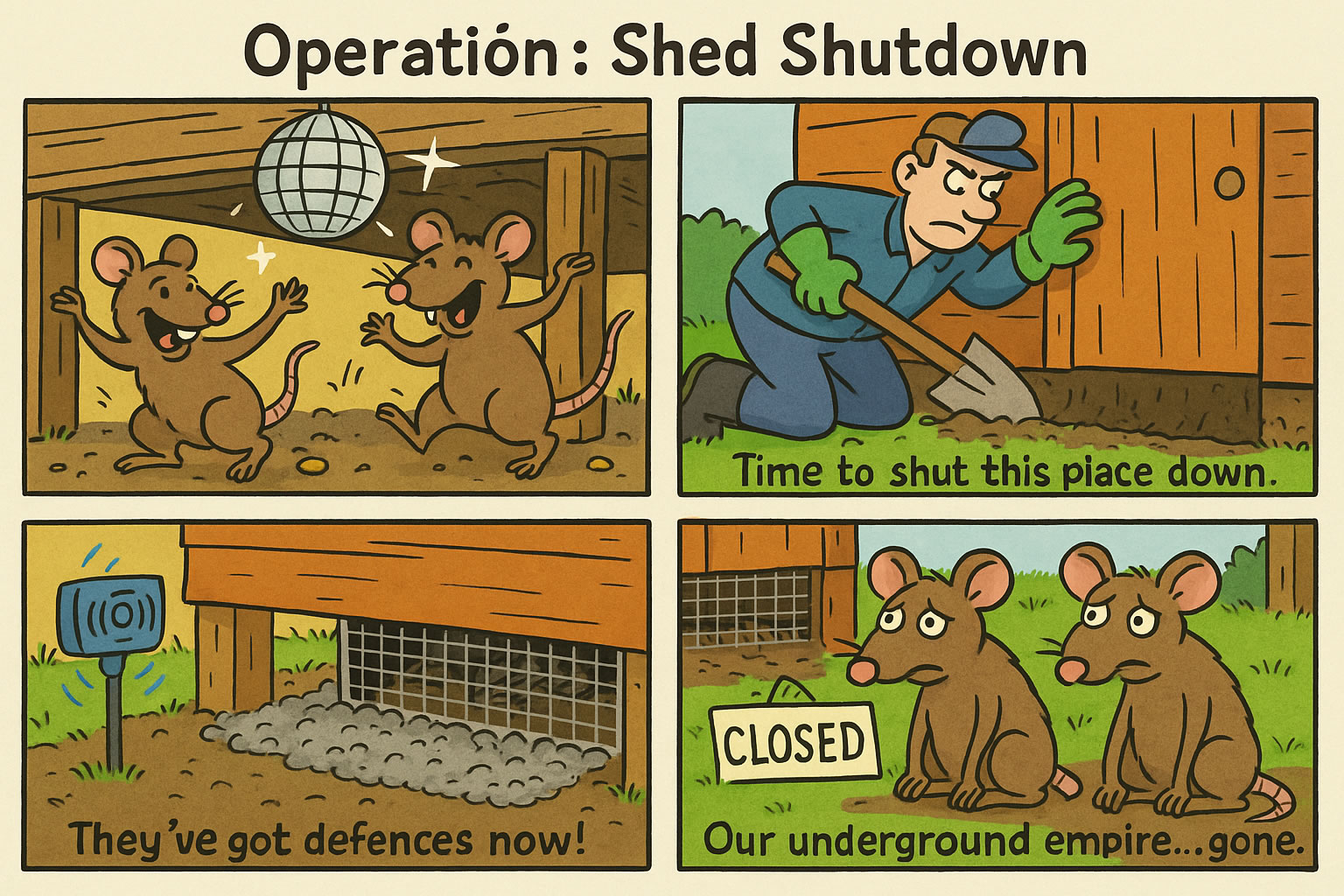 How to Get Rid of Rats Under Your Shed