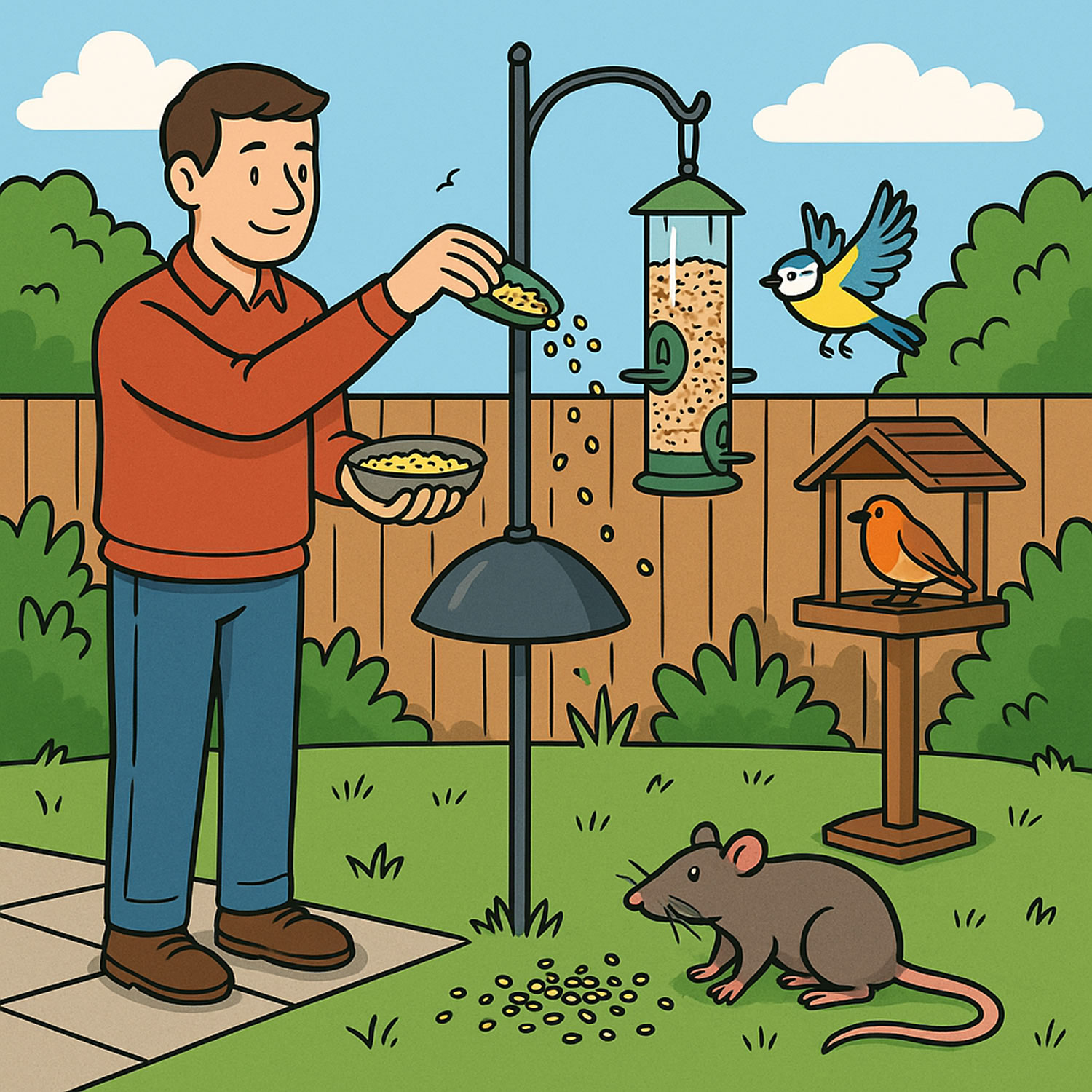 How To Feed The Birds Without Attracting Rats