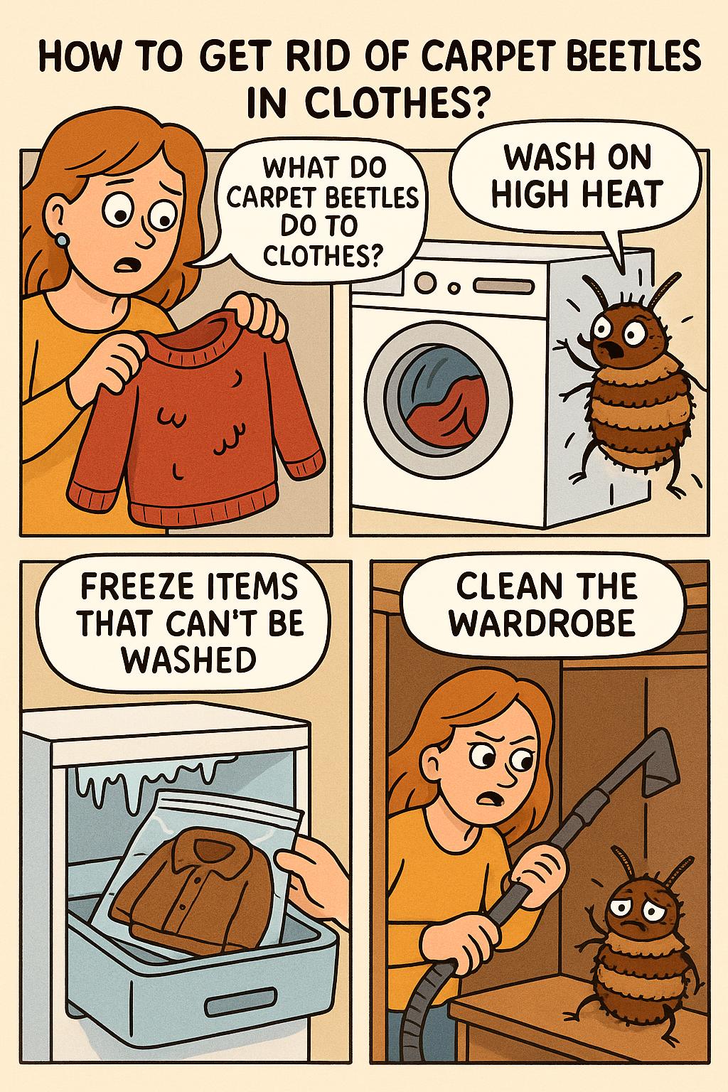 How To Get Rid of Carpet Beetles in Clothes