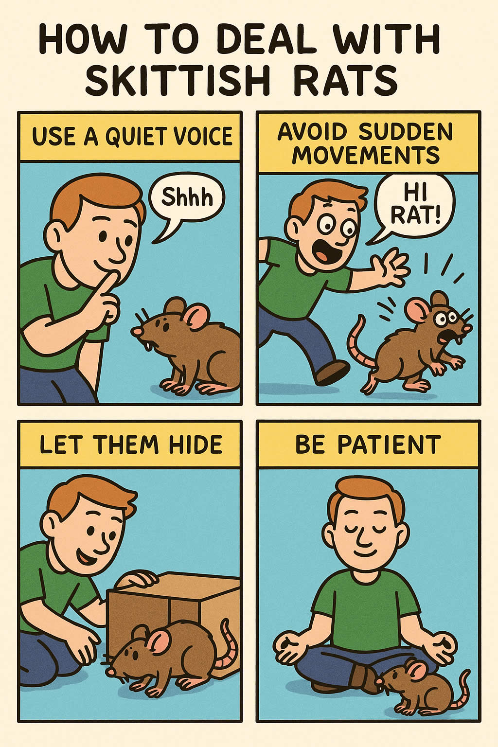 How to Deal with Skittish Rats