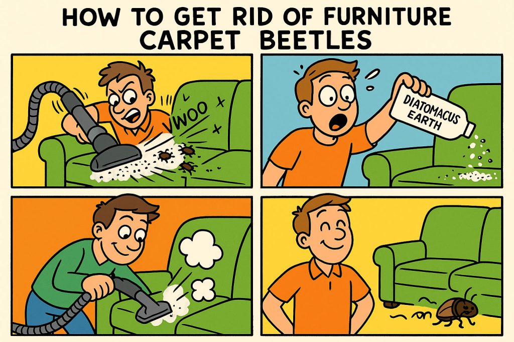 How to Get Rid of Furniture Carpet Beetles