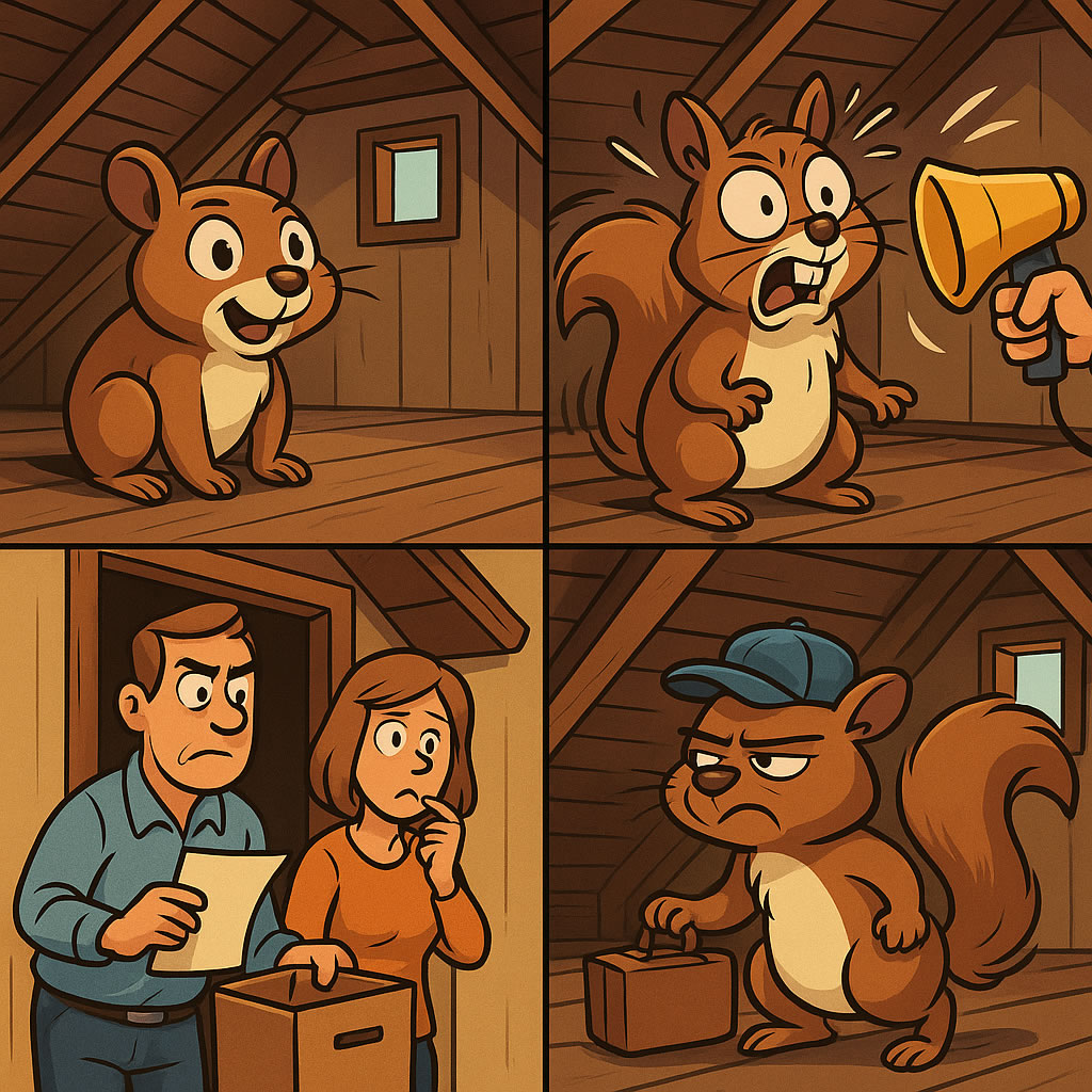 How to Get Rid of Squirrels in the Attic