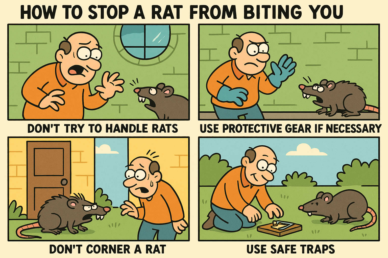 How to Stop a Rat from Biting You
