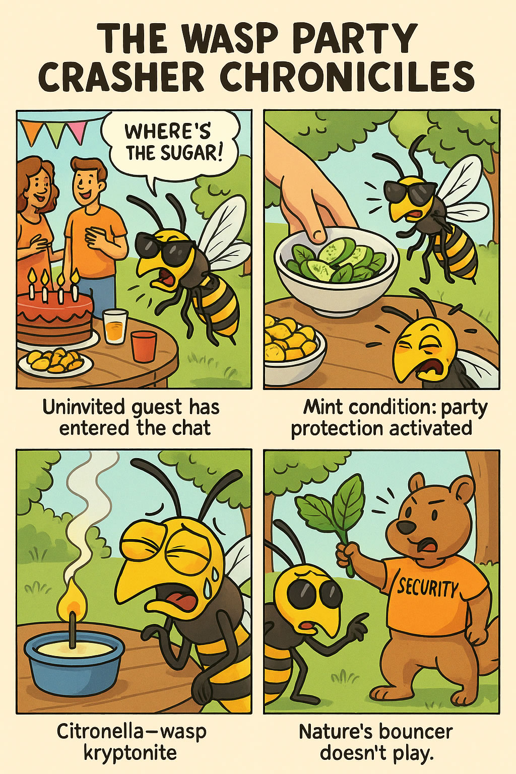 Natural Ways to Stop Wasps From Crashing Parties