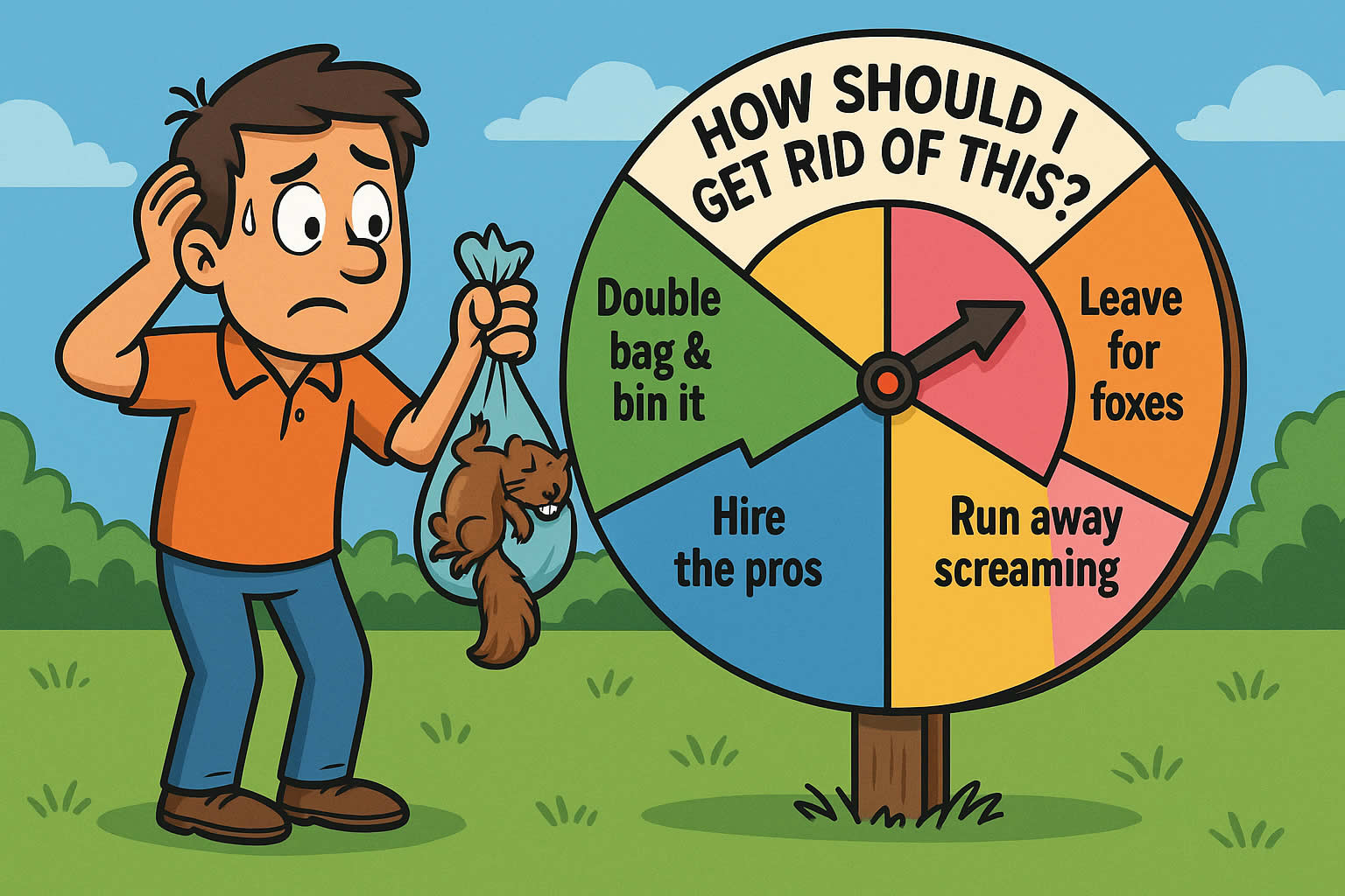 How to Safely Dispose of a Dead Squirrel