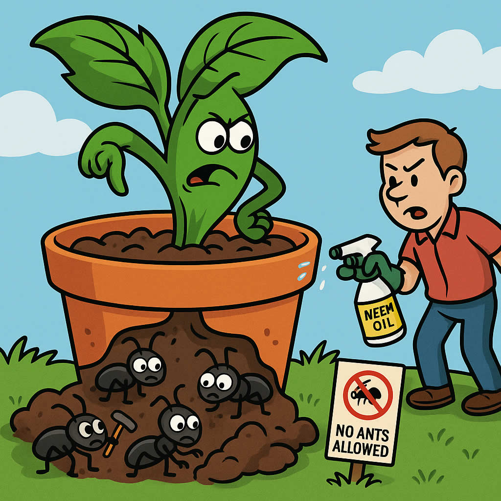 How to Stop Ants Nesting in Plant Pots