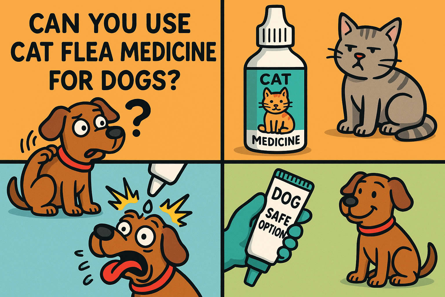 Can You Use Cat Flea Medicine for Dogs?