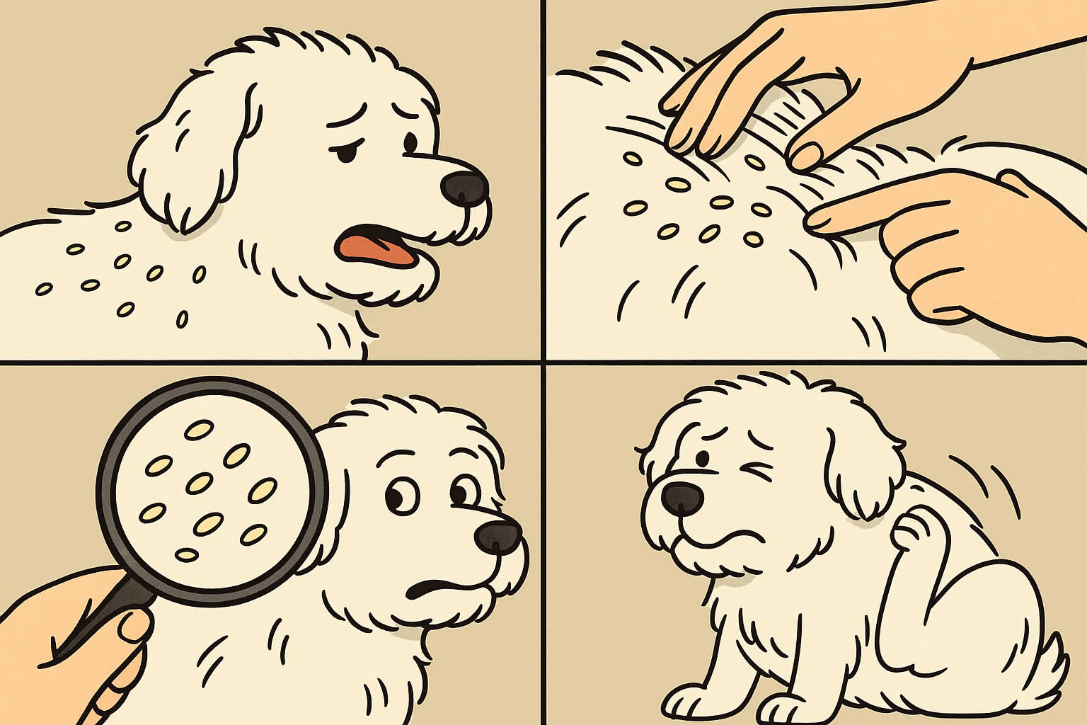 What Do Flea Eggs Look Like on a White Dog?