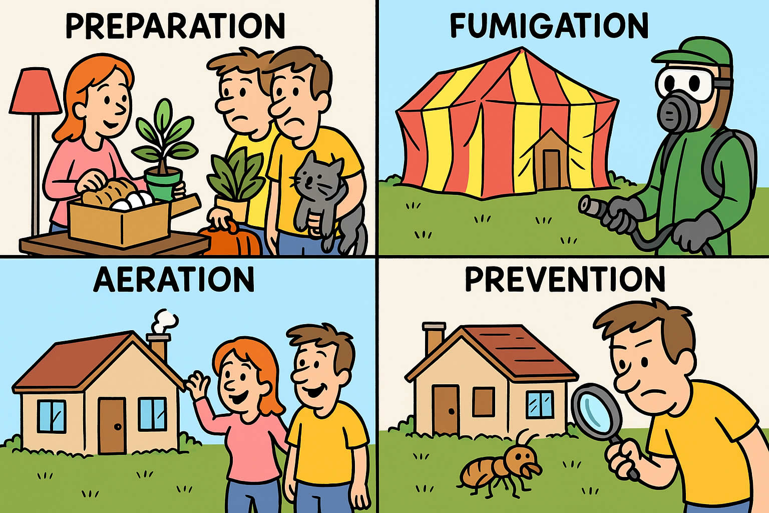 What to Do When Your House is Tented for Termites