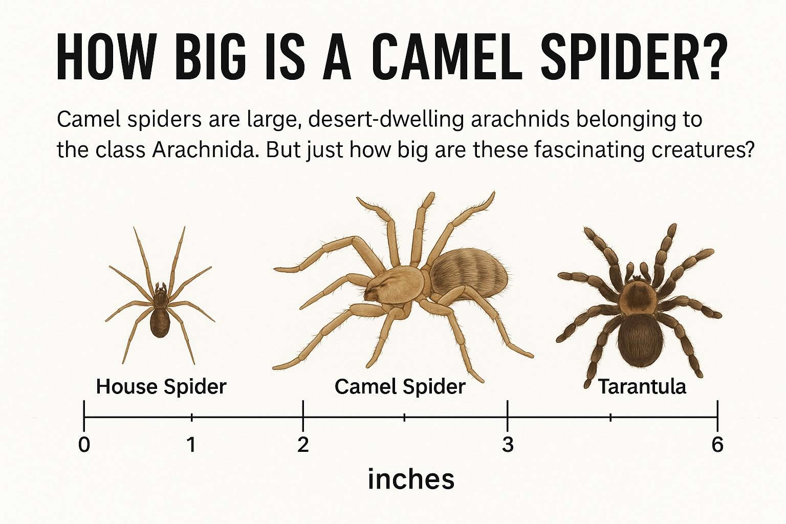 How Big Is a Camel Spider?