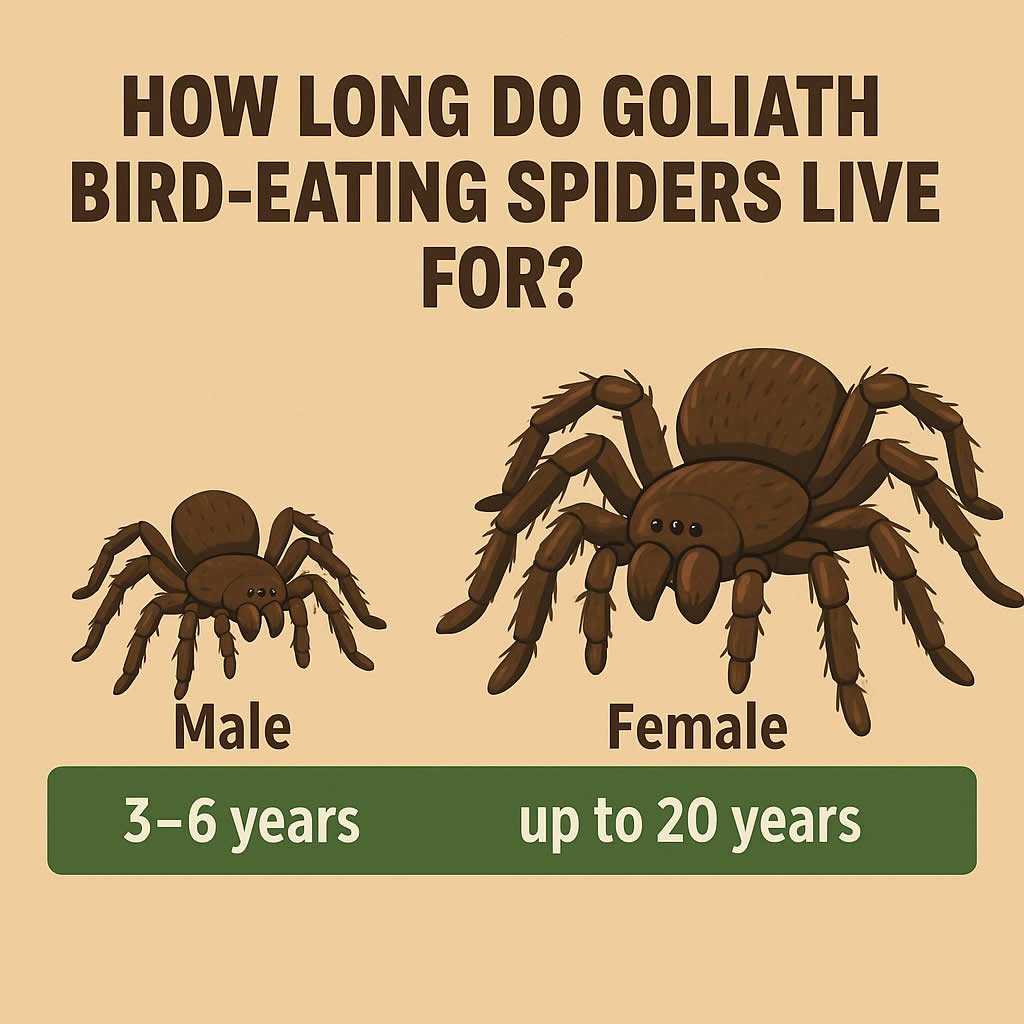 How Long Do Goliath Bird-Eating Spiders Live For?