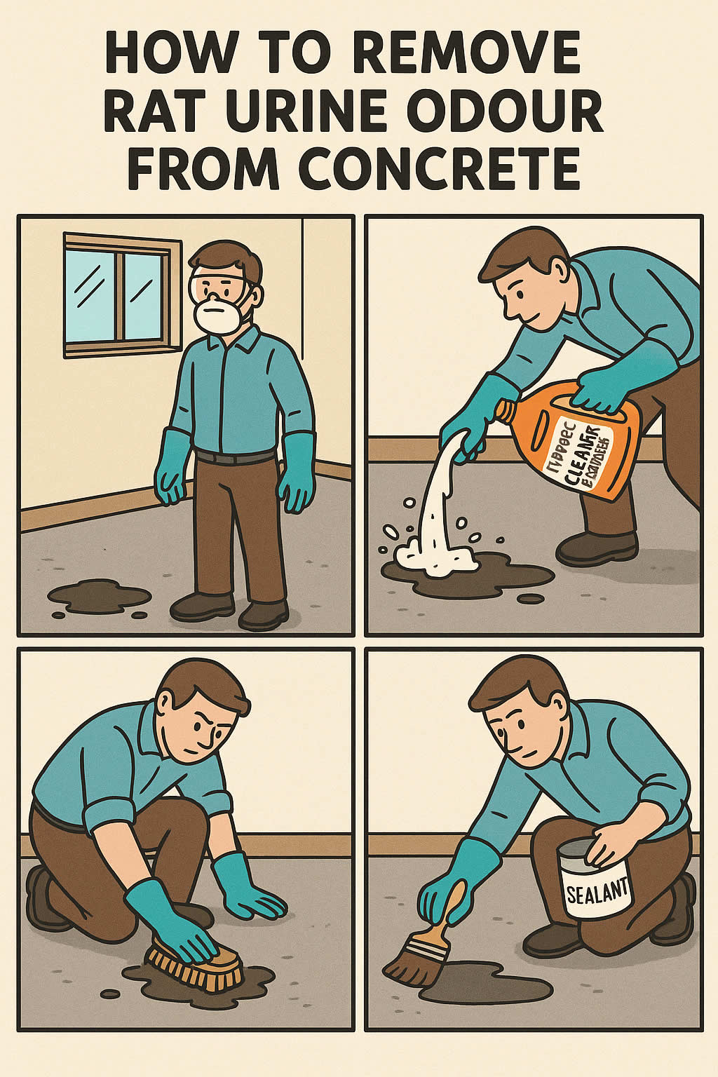 How to Remove Rat Urine Odour from Concrete