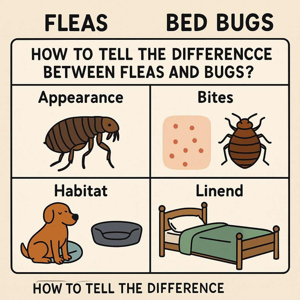 How to Tell the Difference Between Fleas and Bed Bugs
