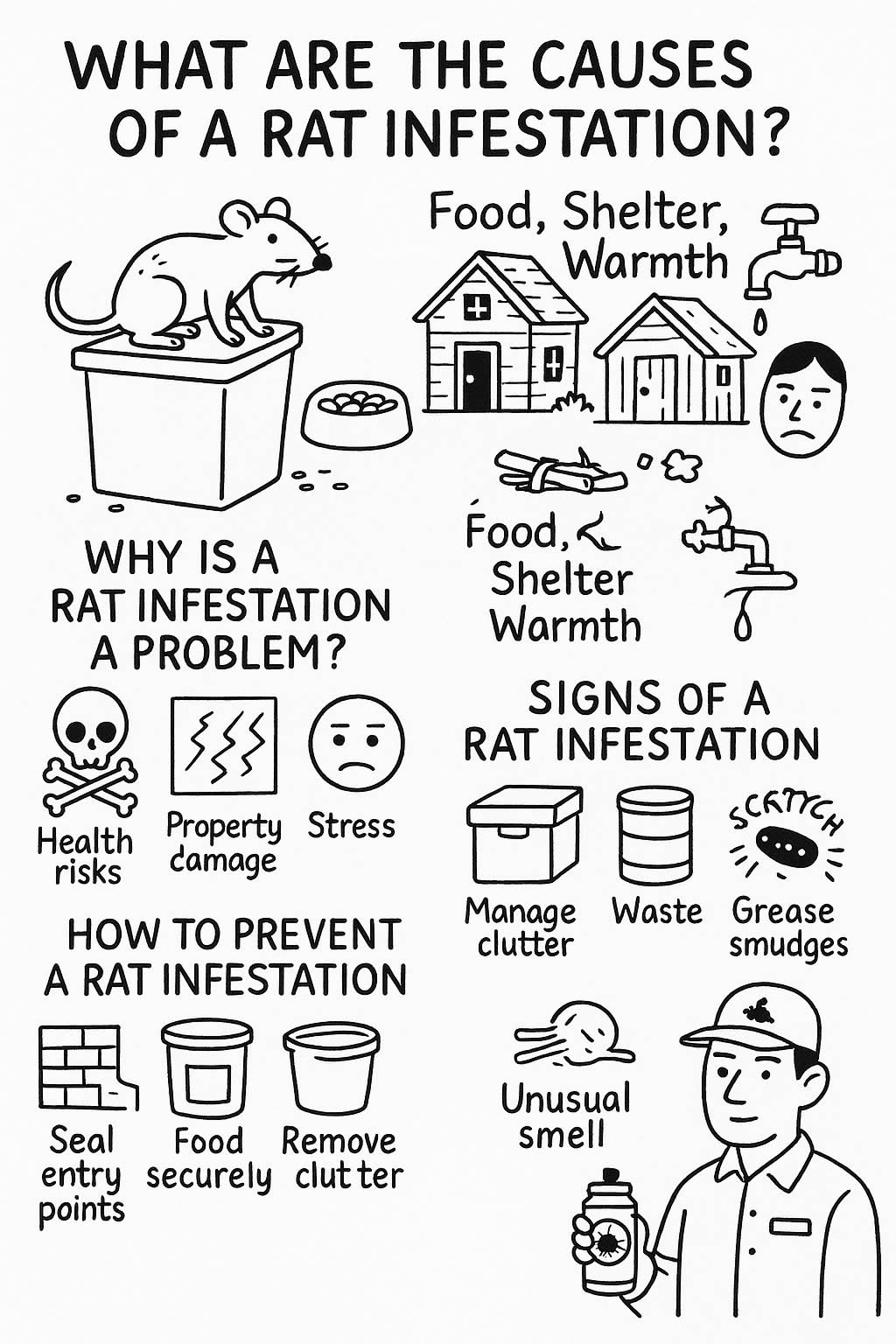 What Are The Causes Of A Rat Infestation?
