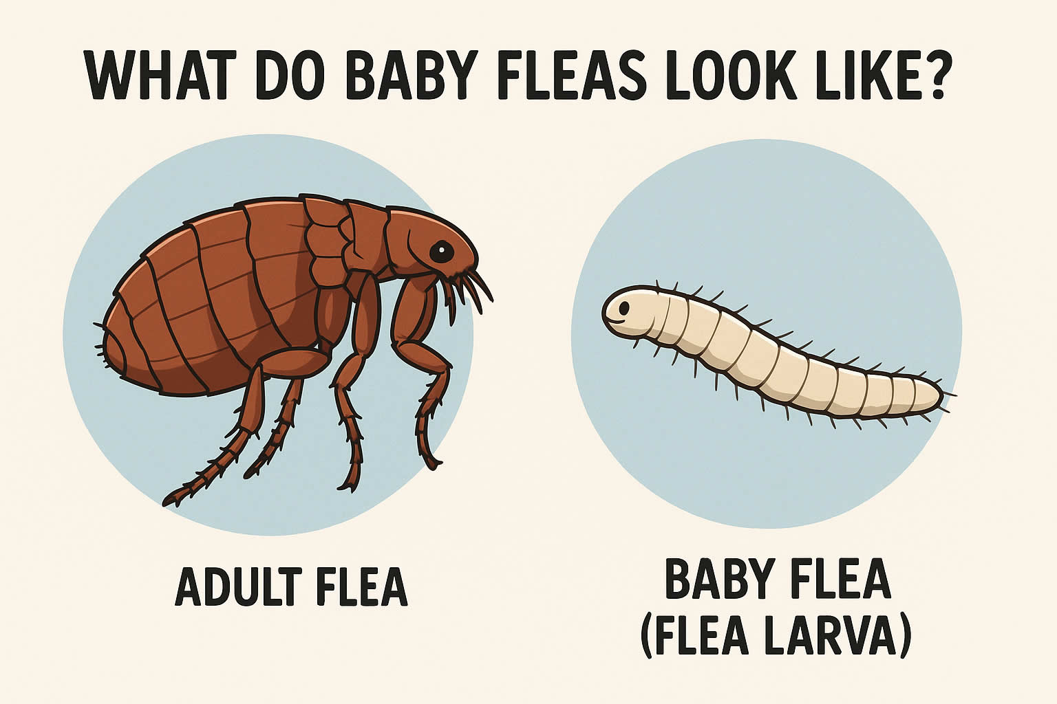 What Do Baby Fleas Look Like?