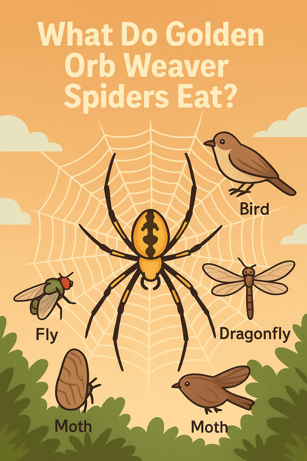 What Do Golden Orb Weaver Spiders Eat?