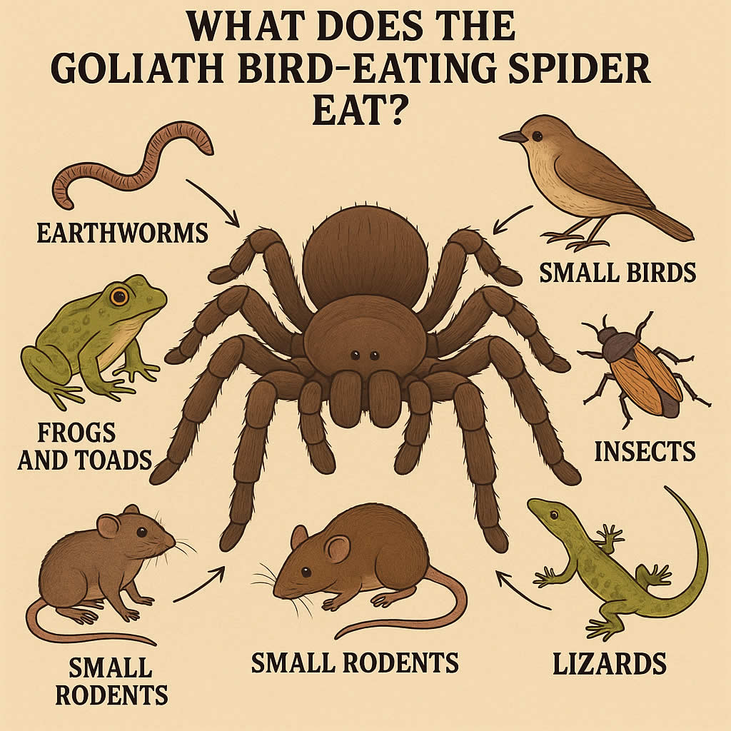 What Does the Goliath Bird-Eating Spider Eat?
