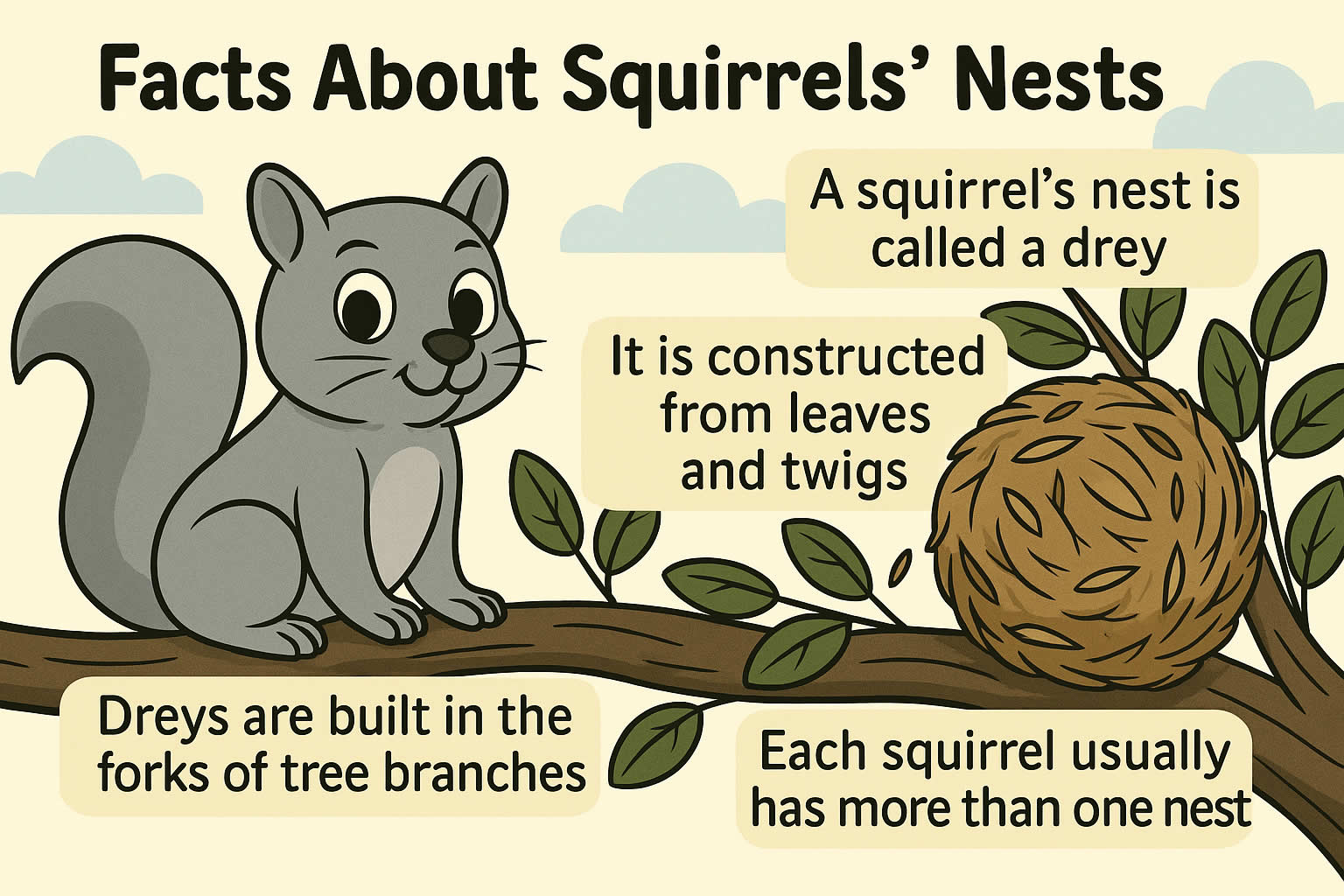 What Is a Squirrel’s Nest Called?
